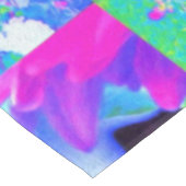 Abstrakte Patchwork-Sonnenblumen-Garten-Collage Tischdecke (Schrägansicht)