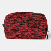 Abstrakte Pattern Red Black Toilettenbeutel Waschbeutel (Vorderseite)