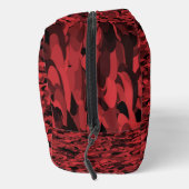 Abstrakte Pattern Red Black Toilettenbeutel Waschbeutel (Rechts)