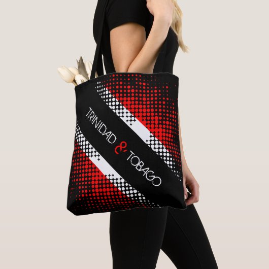 Abstrakte Patternflagge "Trinidad und Tobago Dot" Tasche (Von Nahem)