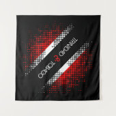 Abstrakte Patternflagge "Trinidad und Tobago Dot" Wandteppich (Vorderseite (Horizontal))