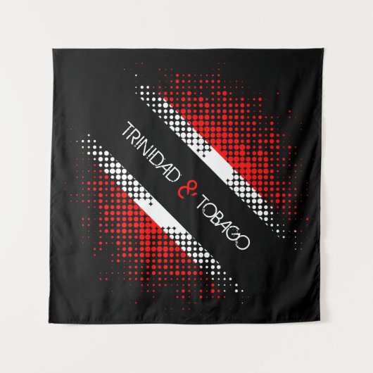 Abstrakte Patternflagge "Trinidad und Tobago Dot" Wandteppich (Vorderseite)