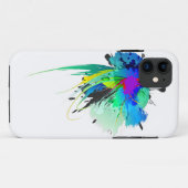 Abstrakte Peacock Paint-Spritzer Case-Mate iPhone Hülle (Rückseite (Horizontal))