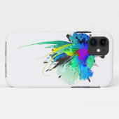 Abstrakte Peacock Paint-Spritzer Case-Mate iPhone Hülle (Rückseite (Horizontal))