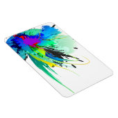 Abstrakte Peacock Paint-Spritzer Magnet (Rechte Seite)