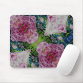 Abstrakte Peonfarbenmalerei, boho retro Mousepad (Mit Mouse)