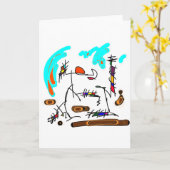 abstrakte Person Karte (Gelbe Blume)