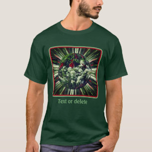 Abstrakte personalisierte Energien des Blumengarte T-Shirt