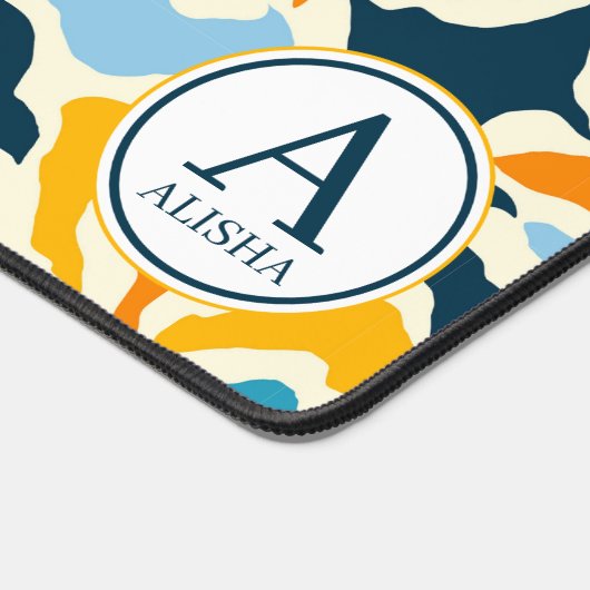 Abstrakte Personalisierte Schreibtischmatte (Ecke)