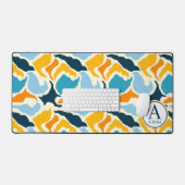 Abstrakte Personalisierte Schreibtischmatte (Tastatur & Maus)