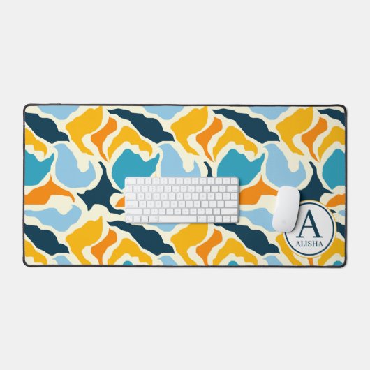Abstrakte Personalisierte Schreibtischmatte (Tastatur & Maus)