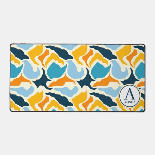 Abstrakte Personalisierte Schreibtischmatte (Vorderseite)