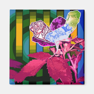 Abstrakte Perspektive Magnet