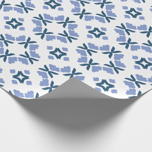 Abstrakte Petals Muster Geschenkpapier (Ecke)