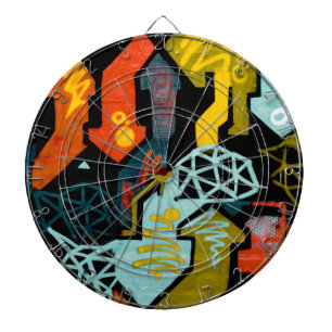 Abstrakte Pfarrkunst Dartscheibe