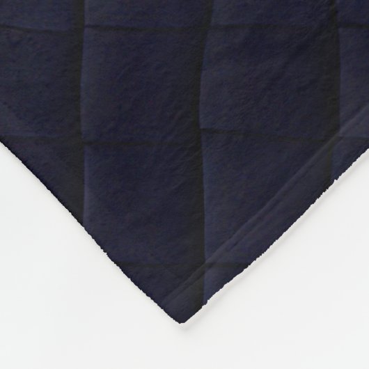 Abstrakte Pfauenfeathers Navy Blue Fleecedecke (Ecke)