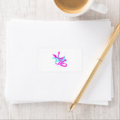 Abstrakte Pfeile Adressaufkleber (Insitu)