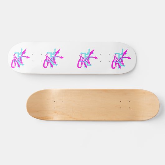 Abstrakte Pfeile Skateboard (Horizontal)