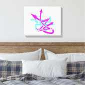 Abstrakte Pfeile überzogene Canvas Leinwanddruck (Insitu (Schlafzimmer))