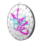 Abstrakte Pfeiltasten Dartscheibe (Vorderseite rechts)