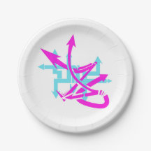 Abstrakte Pfeiltasten-Teller