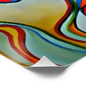 Abstrakte Pferde Poster (Ecke)