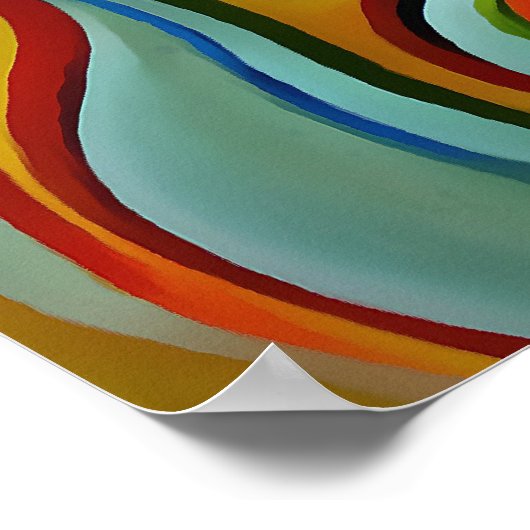 Abstrakte Pferde Poster (Ecke)