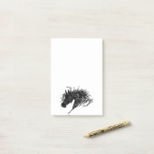 Abstrakte Pferdehaut Post-it Klebezettel (Auf Schreibtisch)