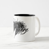 Abstrakte Pferdehaut Zweifarbige Tasse (VorderseiteRechts)