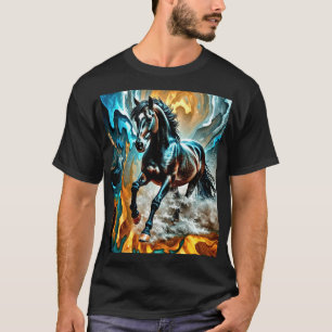 Abstrakte Pferdekunst T-Shirt