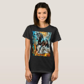Abstrakte Pferdekunst T-Shirt (Vorne ganz)