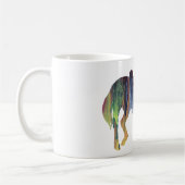 Abstrakte PferdeSilhouette Kaffeetasse (Links)