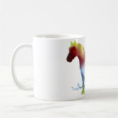 Abstrakte PferdeSilhouette Kaffeetasse (Links)