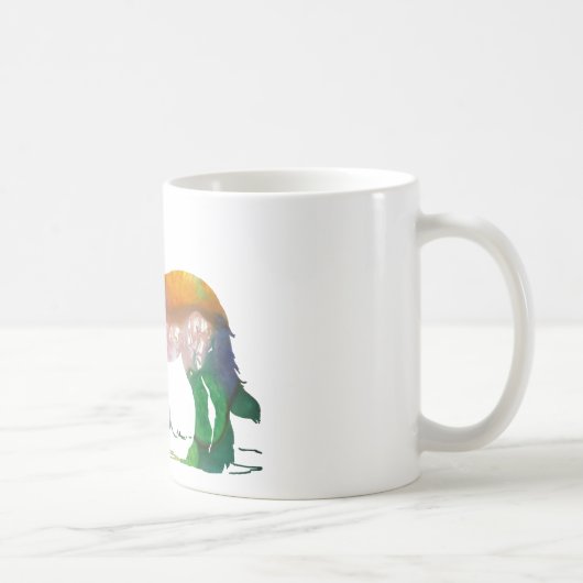 Abstrakte PferdeSilhouette Kaffeetasse (Rechts)