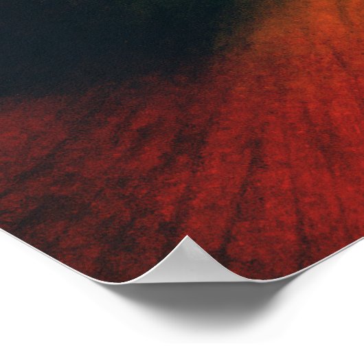 Abstrakte Pfingstrose Poster (Ecke)