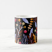 Abstrakte Pflanze Kräutermuster Kaffeetasse (Mittel)