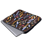 Abstrakte Pflanze Kräutermuster Laptopschutzhülle (Vorne Knopf)