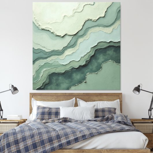 Abstrakte Phase - Bio modern Leinwanddruck (Insitu (Schlafzimmer))