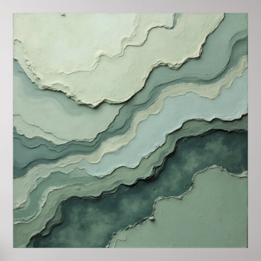 Abstrakte Phase - Bio modern Poster (Vorne)