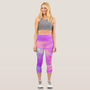 abstrakte Phoenix Feathers Capri Leggings