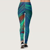 abstrakte Phoenix Feathers Leggings (Rückseite)