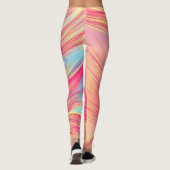 abstrakte Phoenix Feathers Leggings (Rückseite)
