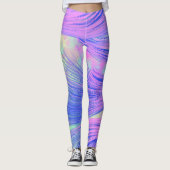 abstrakte Phoenix Feathers Leggings (Vorderseite)