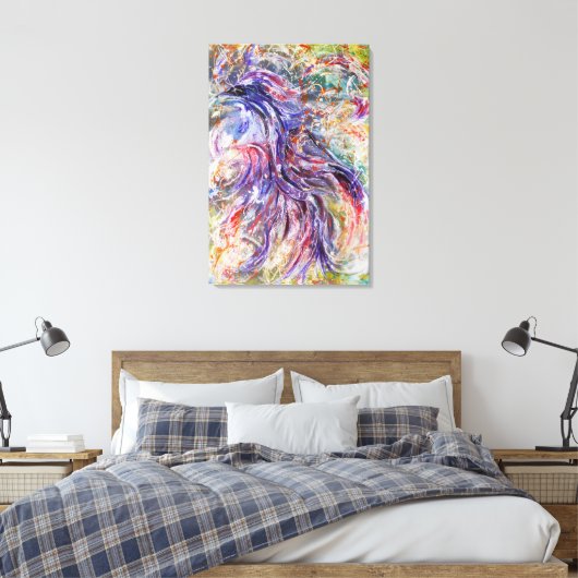 Abstrakte Phoenixkunst Leinwanddruck (Insitu (Schlafzimmer))