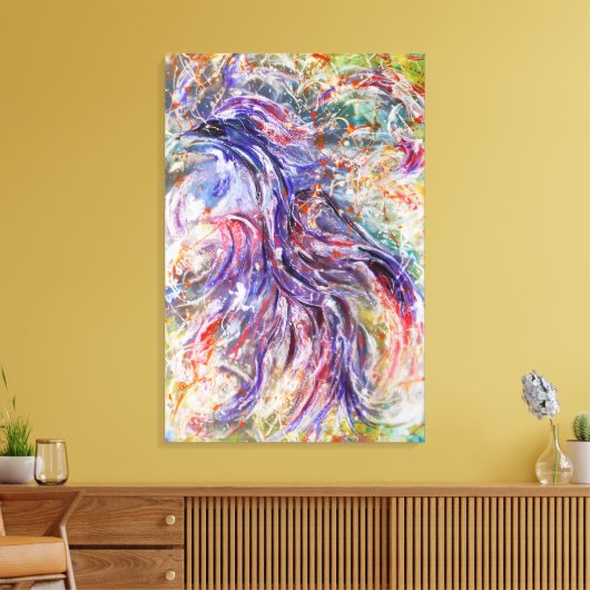 Abstrakte Phoenixkunst Leinwanddruck (Insitu (Wohnzimmer))
