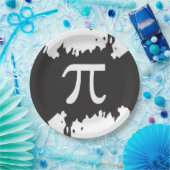 Abstrakte Pi-Symbol-Papiertafel Pappteller (Party)
