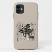 Abstrakte Piano Art Case-Mate iPhone Hülle (Rückseite)