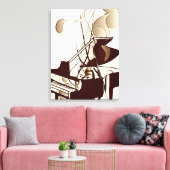 Abstrakte Piano Art Leinwanddruck (Insitu (Wohnzimmer))