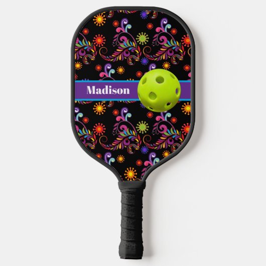 Abstrakte Pickleball-Prinzessin Pickleball Pad Schläger (Rückseite)