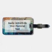 Abstrakte Pictured Rocks National Lakeshore Gepäckanhänger (Rückseite horizontal)